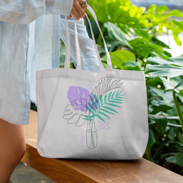 Continuous Line Vase Tote Bag   (Creator Uploaded)