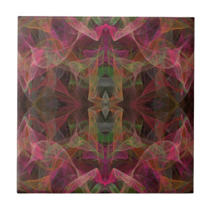 Continuous Matching Pattern Fractal Ceramic Tile