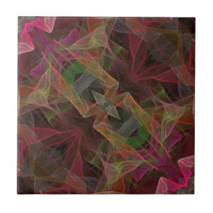 Continuous Matching Pattern Fractal Ceramic Tile