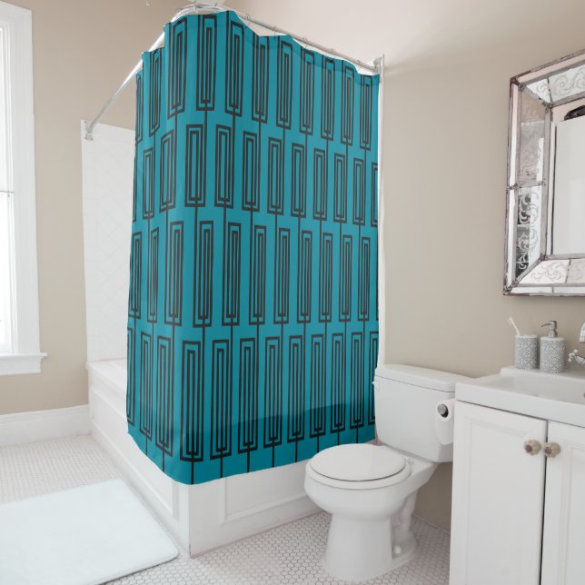 Continuous Rectangles  Shower Curtain (In Situ)