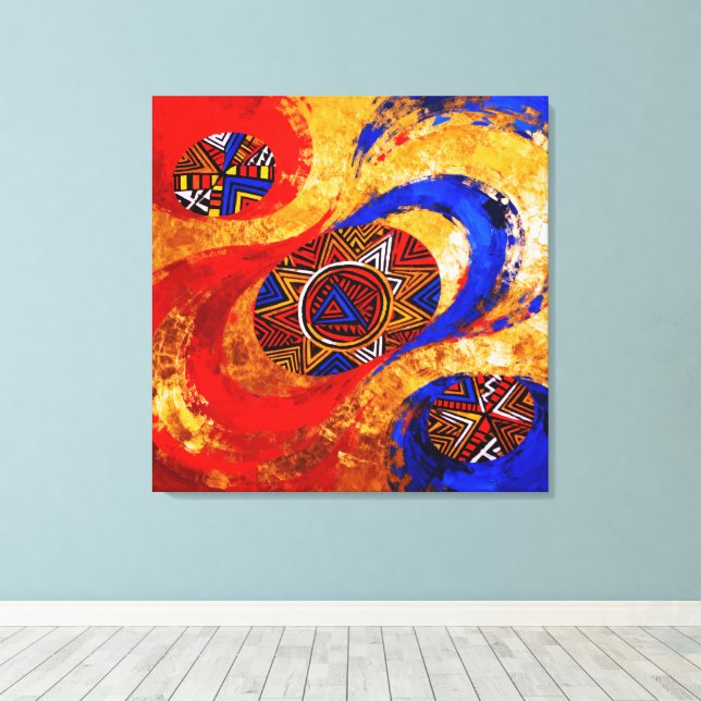 Continuum – A Colourful Black History Celebration Canvas Print (Insitu(Wood Floor))