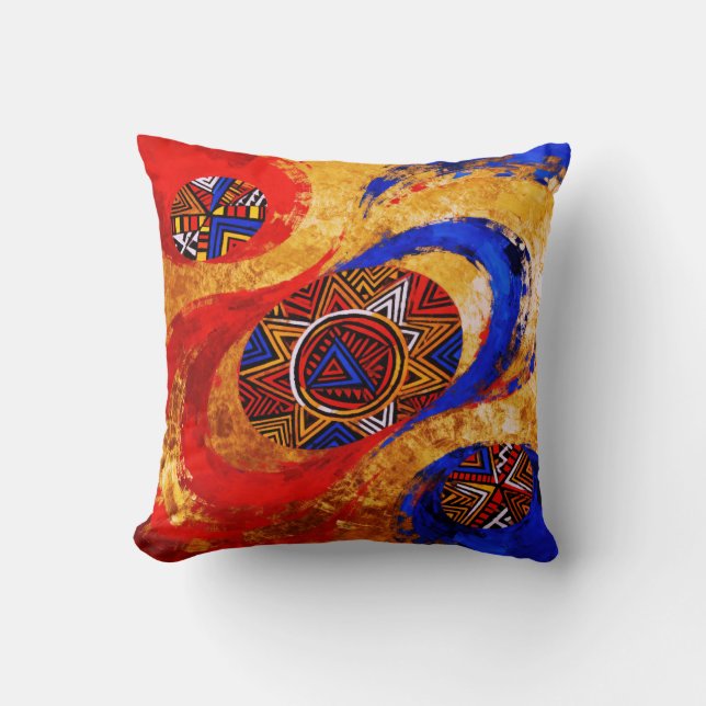 Continuum – A Colourful Black History Celebration Cushion (Front)