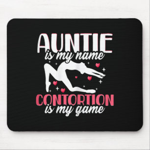 Contortionist Aunt Yoga Gymnastics Aerial And Aeri Mouse Mat