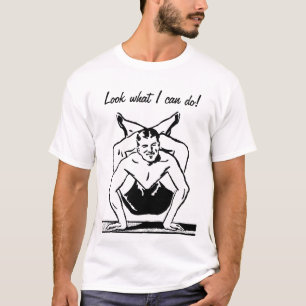Contortionist Man Retro T Shirt