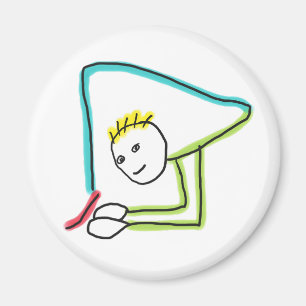 Contortionist Stickman Magnet