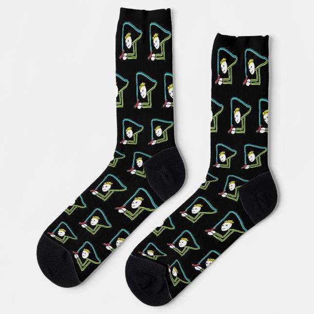 Contortionist Stickman Socks (Left)