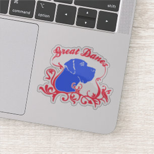Contour Sticker funny Great Dane