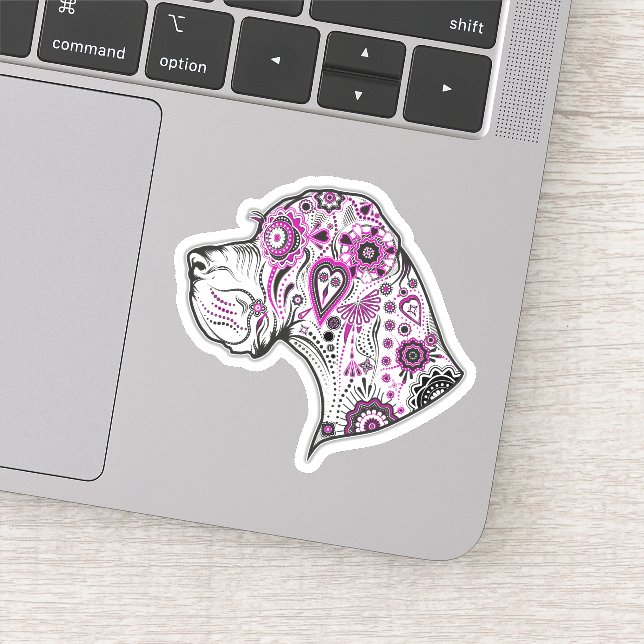 Contour Sticker Tattoo Great Dane (Detail)