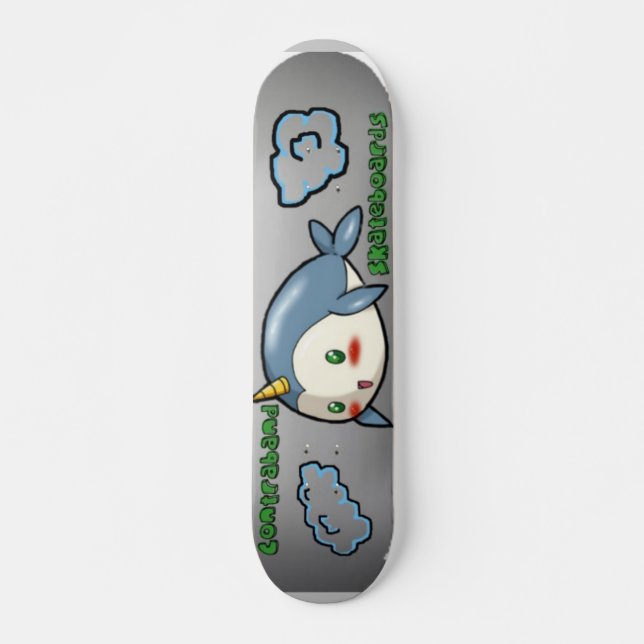 Contraband Skateboards- Narwhal in the Sky Skateboard (Front)