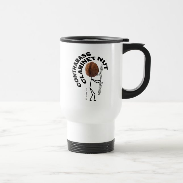 Contrabass Clarinet Nut Travel Mug (Right)
