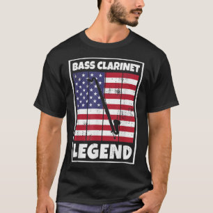 Contrabass Clarinetist USA American Bass Clarinet  T-Shirt