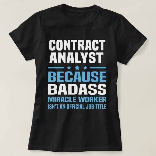 Contract Analyst T-Shirt (Design Front)