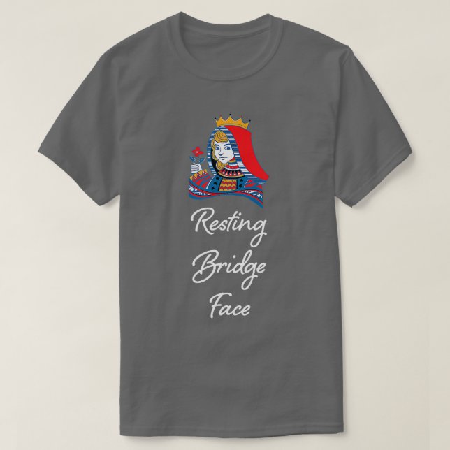 Contract Bridge Bidding Duplicate Card Game Funny  T-Shirt (Design Front)