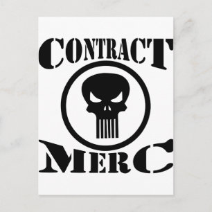 Contract Merc Mercenary Postcard