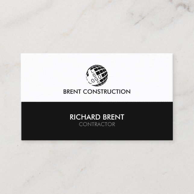 Contractor Construction Building Business Card (Front)