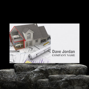 Contractor construction home renovation remodeling business card