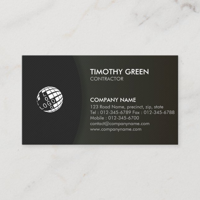 Contractor Construction Home Repair Business Card (Front)