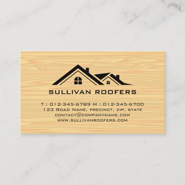 Contractor Construction House Repairs Business Card (Front)