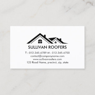 Contractor Construction House Repairs Business Card