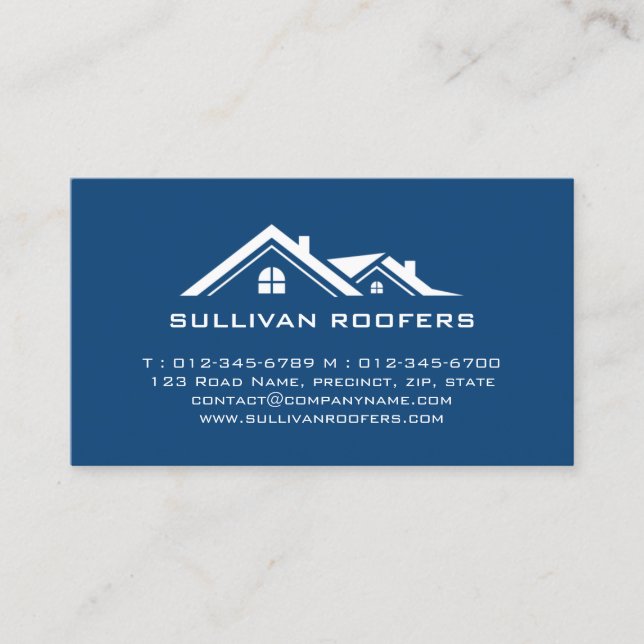 Contractor Construction House Repairs Business Card (Front)