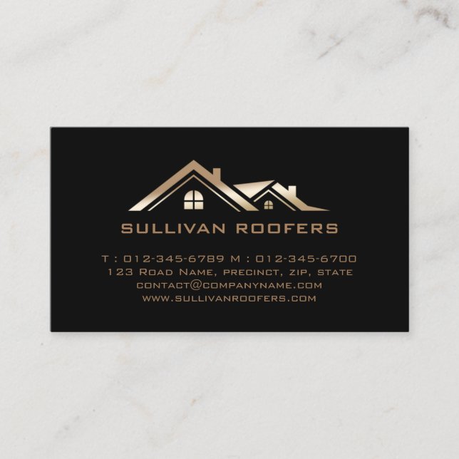 Contractor Construction House Repairs Business Card (Front)