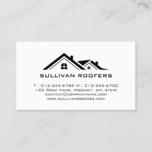 Contractor Construction House Repairs Business Card
