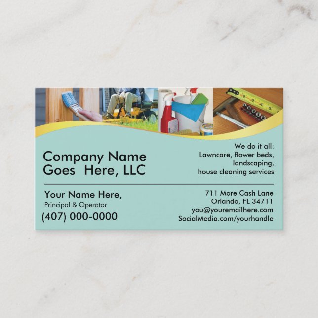 Contractor/Handyman /Do It All / Business Card (Front)