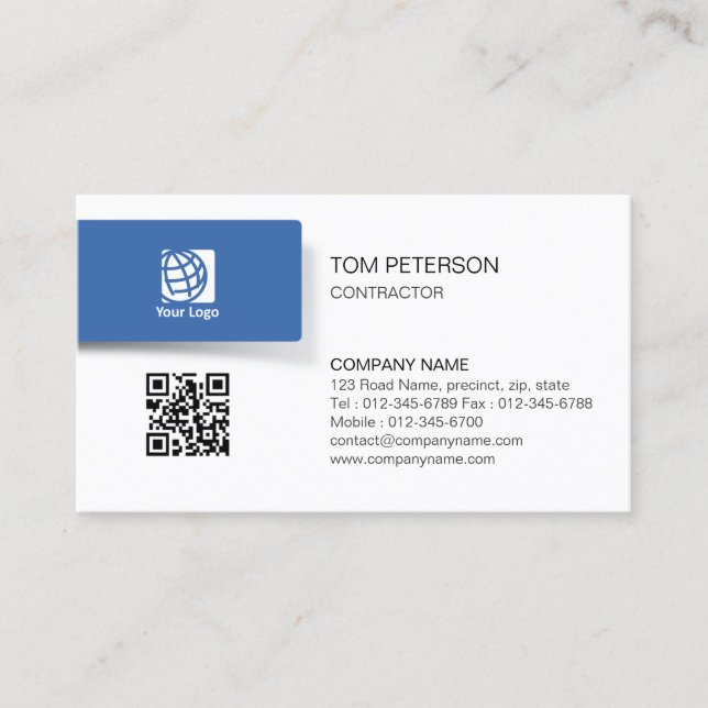 Contractor Handyman Trade Skills  Business Card (Front)