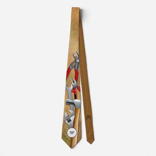 Contractor Toolkit Handyman Promotional Necktie (Front)