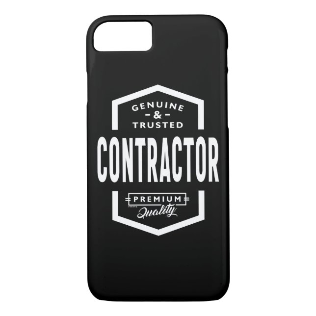 Contractor Work Job Title Gift Case-Mate iPhone Case (Back)