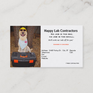 Contractor's Business Card