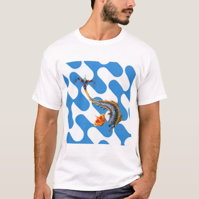 Contrada Capitana dell' Onda (Wave) Palio T-Shirt (Front)