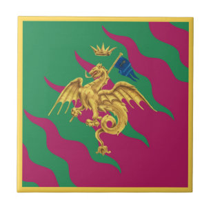 Contrada del Drago (Dragon) Palio di Siena Tile
