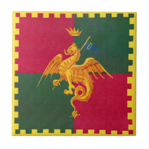 Contrada del Drago (Dragon) Palio di Siena Tile