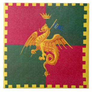 Contrada del Drago (Dragon) Palio di Siena Tile