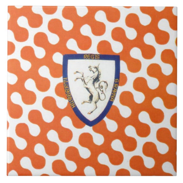 Contrada del Leocorno (Unicorn)  Palio Tile (Front)
