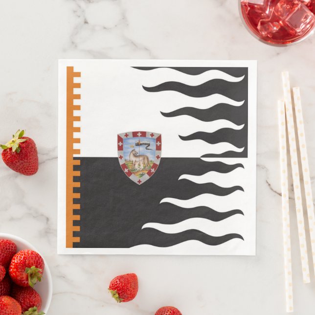 Contrada della Lupa (She-Wolf) Palio di Siena Napkin (Insitu)