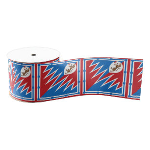 Contrada della Pantera (Panther) Palio di Siena Grosgrain Ribbon