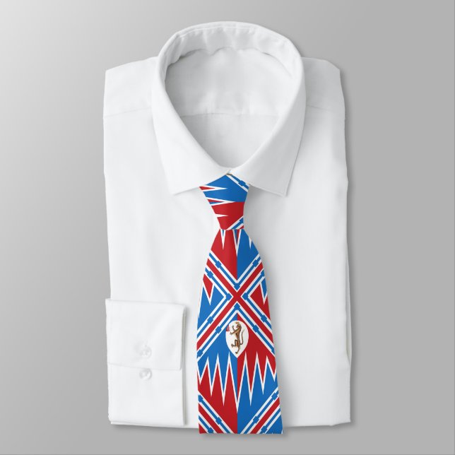 Contrada della Pantera (Panther) Palio di Siena Tie (Tied)