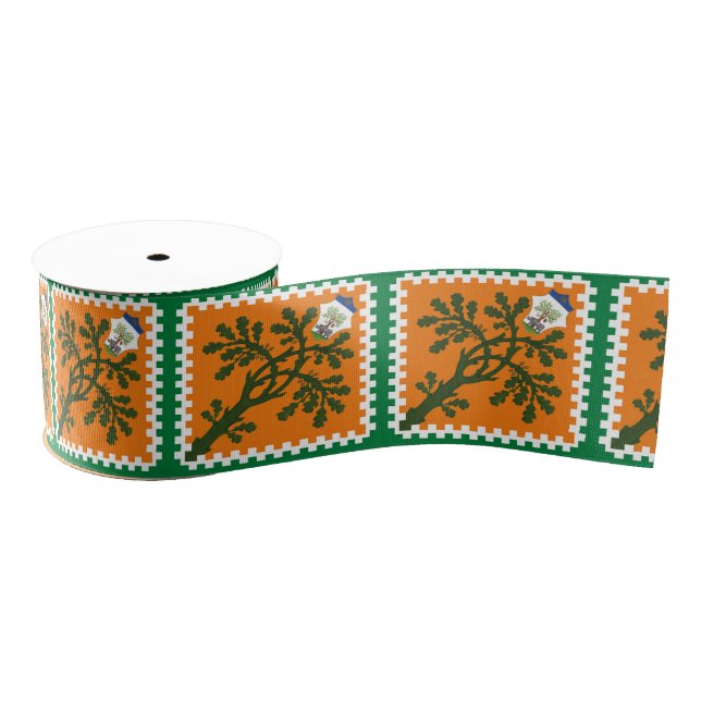Contrada della Selva (Forest) Palio di Siena Grosgrain Ribbon (Spool)