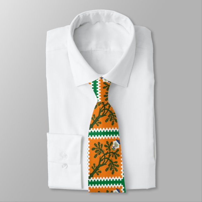 Contrada della Selva (Forest) Palio di Siena Tie (Tied)