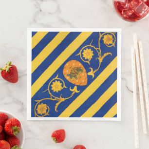 Contrada della Tartuca (Tortoise) Palio di Siena Napkin