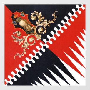 Contrada Priora della Civetta (Owl) Palio di Siena Window Cling