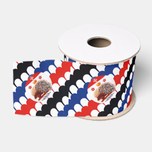 Contrada Sovrana dell' Istrice (Porcupine) Palio Grosgrain Ribbon