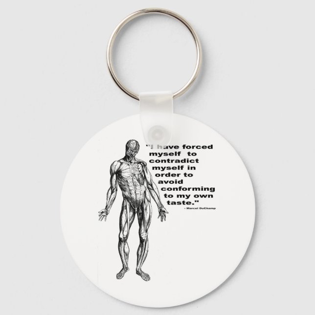 Contradict Myself Key Ring (Front)