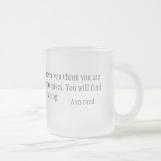 Contradictions Frosted Glass Coffee Mug