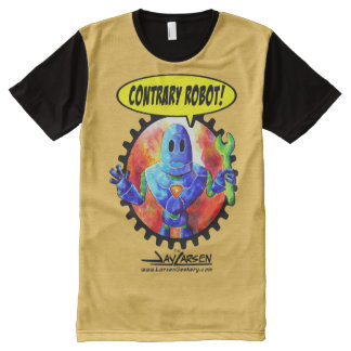 Contrary Robot-Print All-Over Print T-shirt