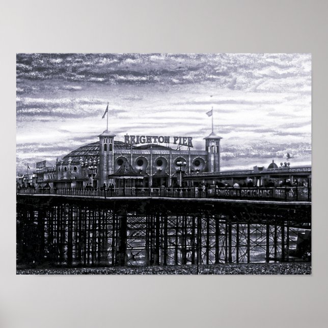 Contrast Brighton Pier Poster (Front)