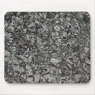 Contrast Drawings Mouse Mat