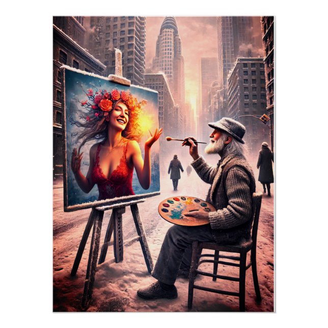 Contrast of Worlds – The Painter’s Vision Poster (Front)